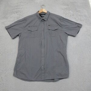 Counter Intelligence Utility Shirt Mens XL Gray Tactical Cargo Workwear Safari